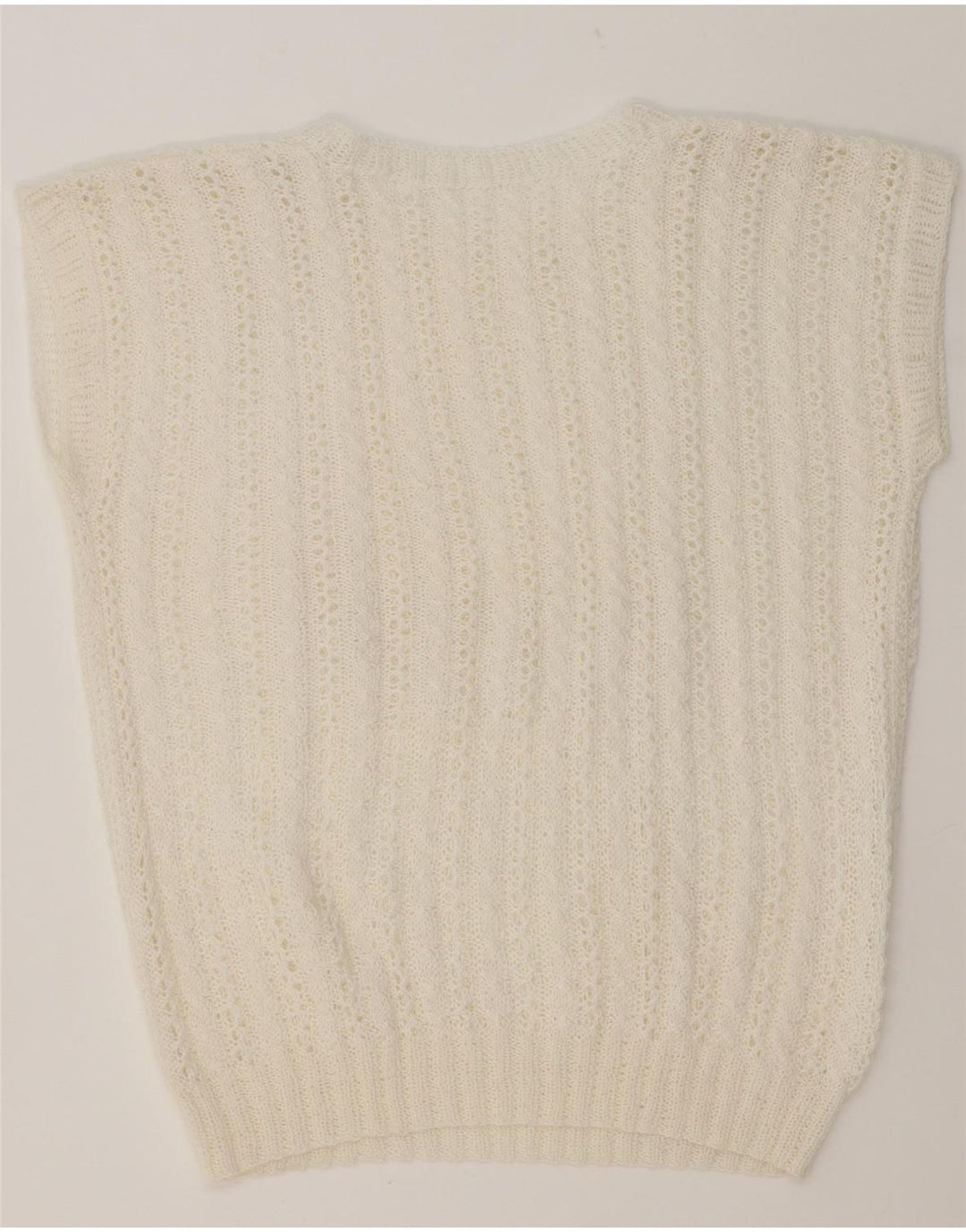 VINTAGE Womens Vest Tank Top UK 18 XL White Vintage Vintage and Second-Hand Vintage from Messina Hembry 