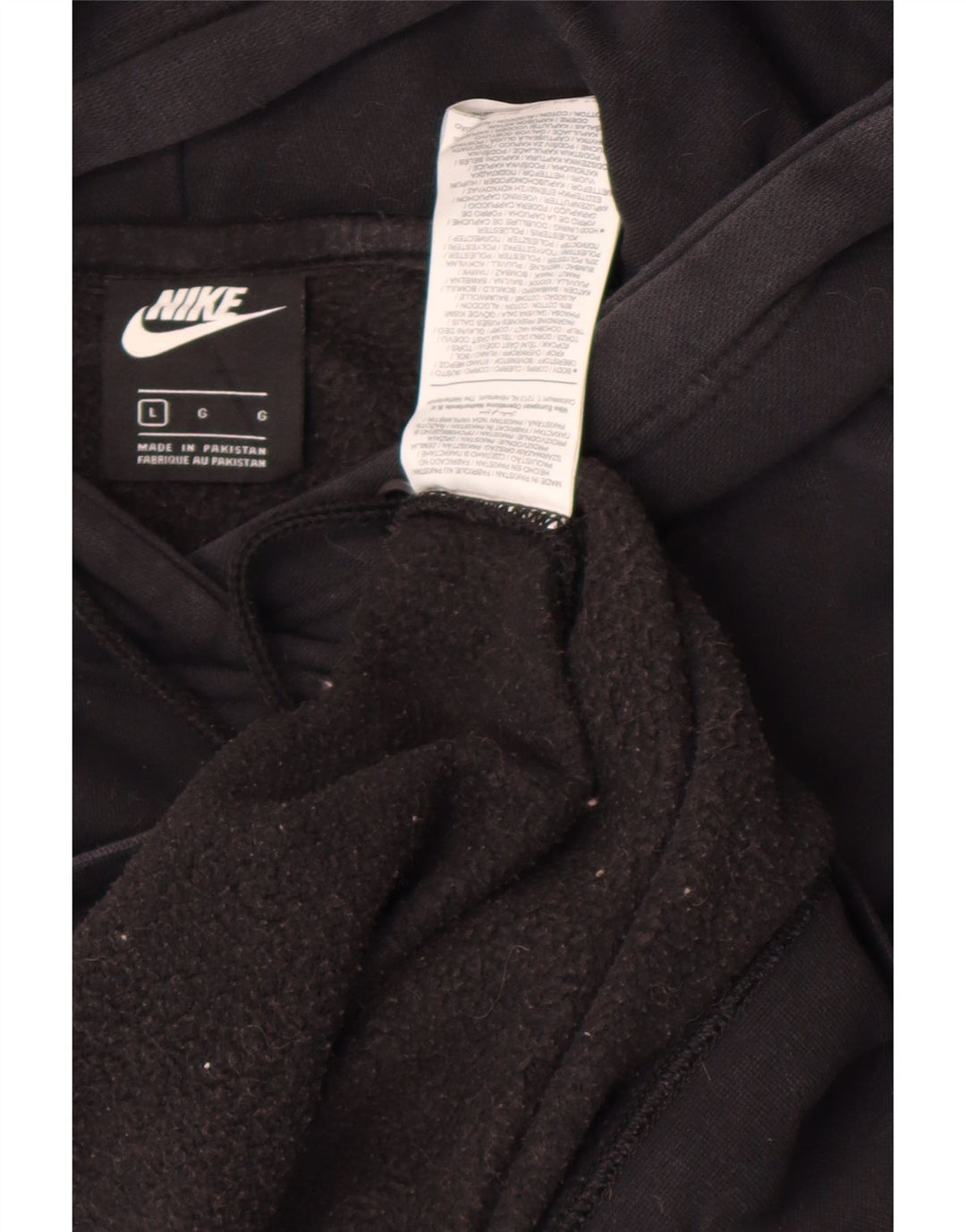 Pulover supradimensionat pentru femei Nike UK 16, mare, negru, bumbac