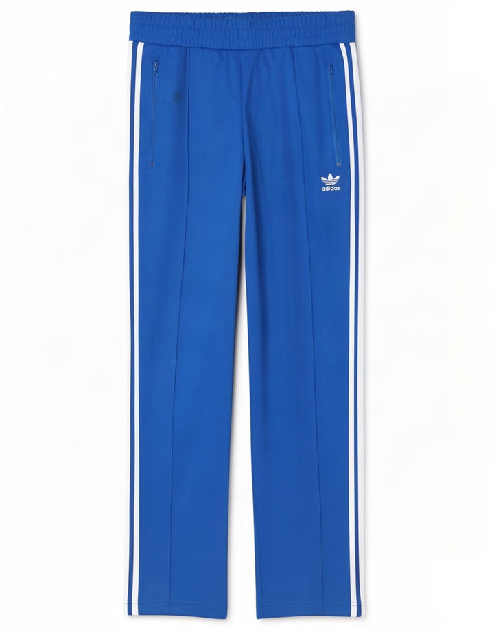 Pantaloni de trening Adidas pentru bărbați, bumbac albastru mediu