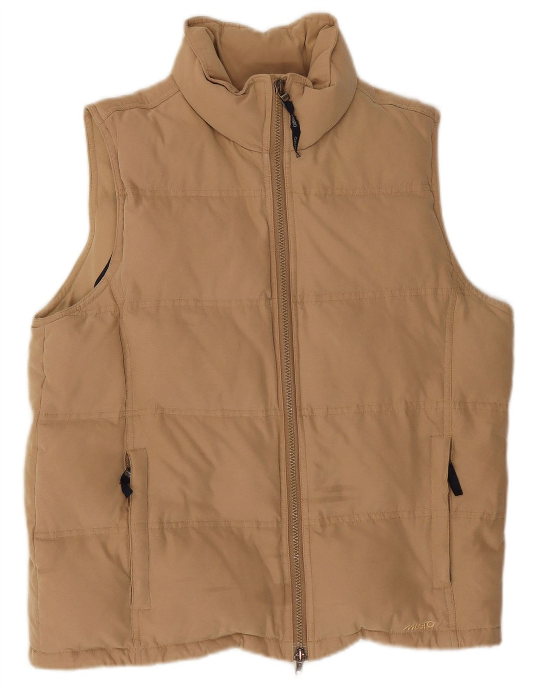 Musto Gilet căptușit supradimensionat pentru femei UK 10 Small Beige Poliester