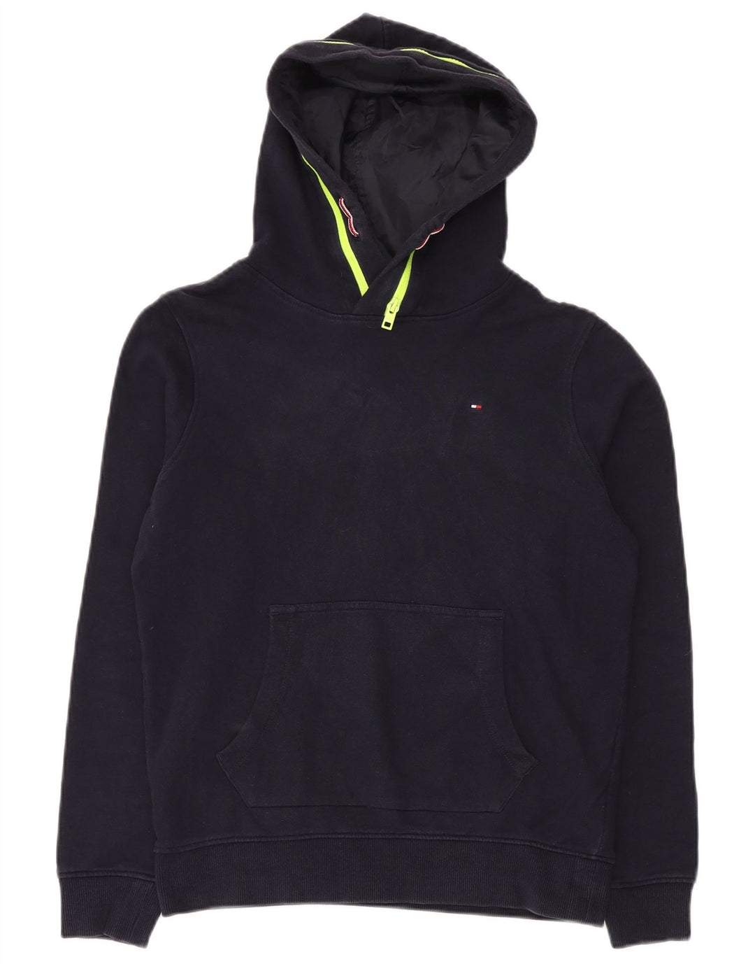 Pulover cu glugă Tommy Hilfiger pentru băieți 13-14 ani Poliester bleumarin