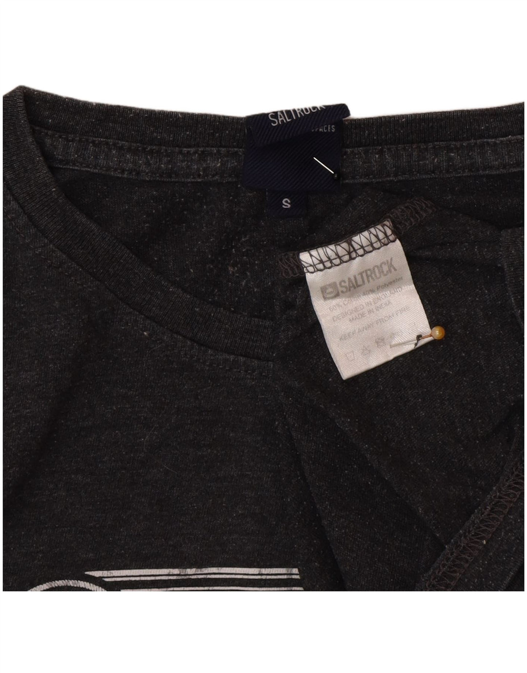 Tricou grafic pentru bărbați Saltrock Top mic, gri, bumbac