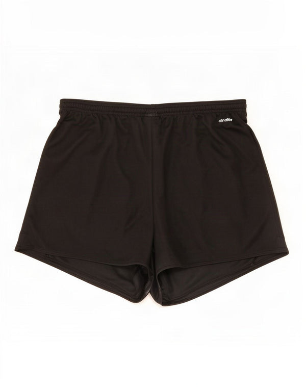 Pantaloni scurți sport Climalite Adidas pentru femei UK 20/22 XL poliester negru