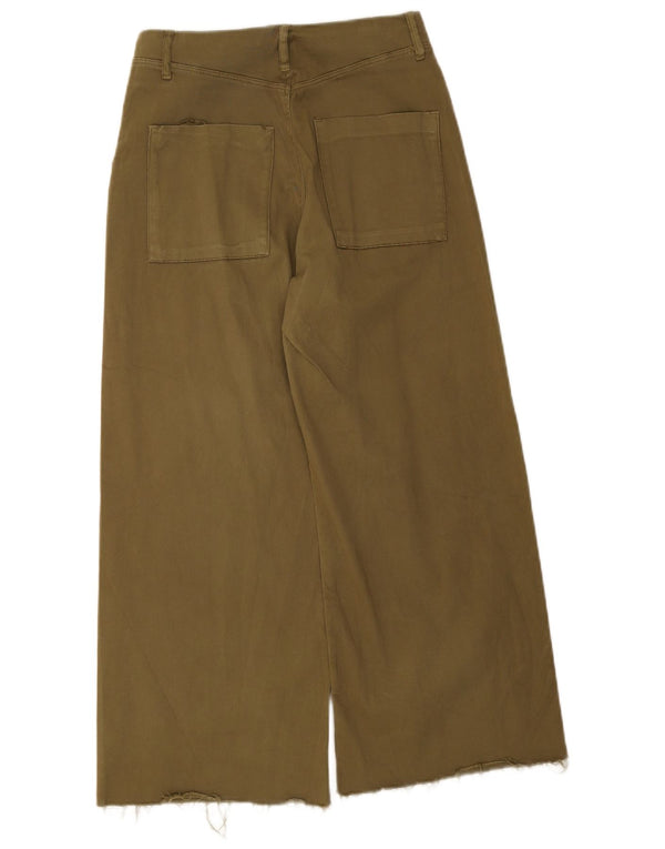 Pantaloni tăiați pentru femei Zara EU 36 Mici L26 L25 Kaki