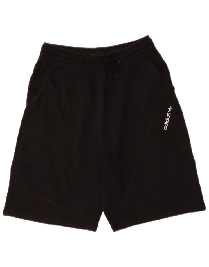 Pantaloni scurți sport ADIDAS pentru bărbați, bumbac negru mic
