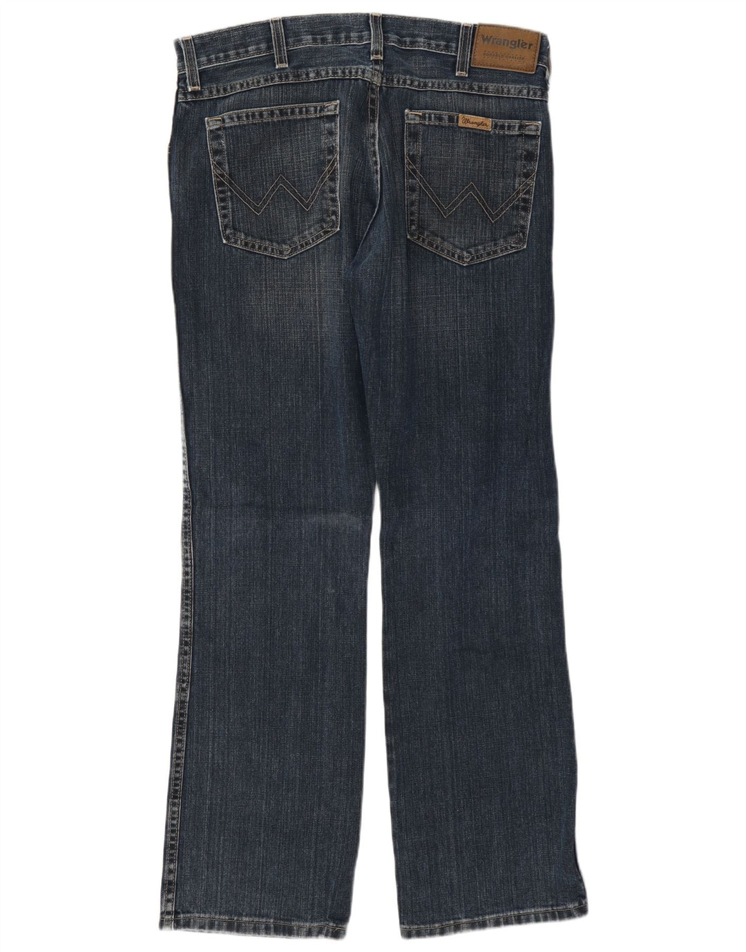 Blugi pentru bărbați Bootcut Wrangler W32 L32 bumbac bleumarin
