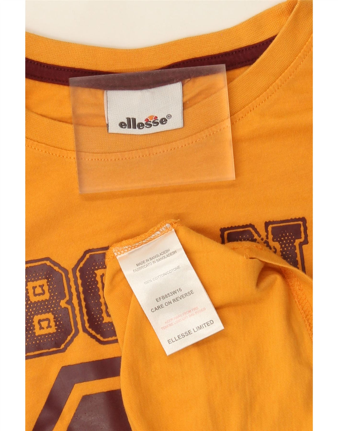 Tricou grafic pentru bărbați Ellesse Top mic galben bumbac