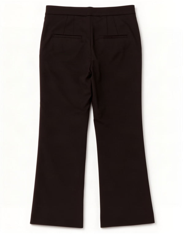 Zara Womens Bootcut Casual Trousers EU 36 XS W26 L25 Black Cotton