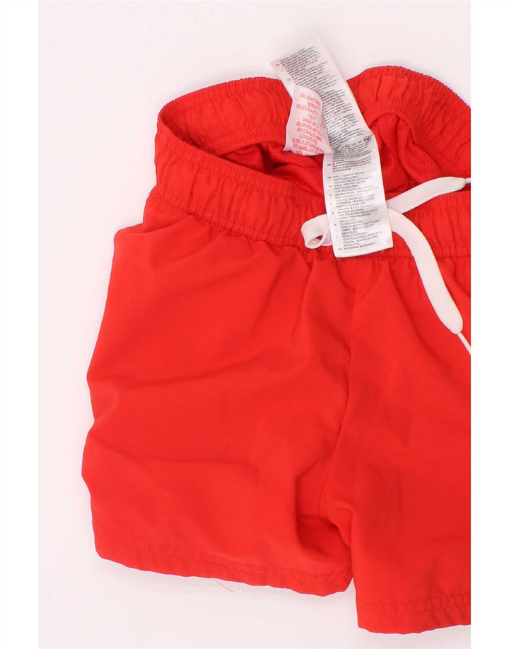Pantaloni scurți sport pentru băieți Adidas 9-10 ani poliester roșu