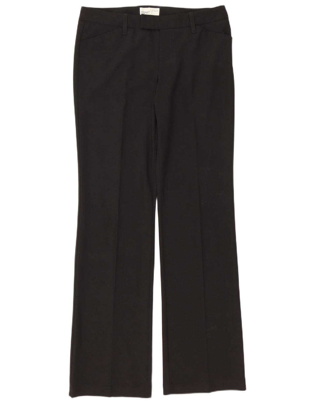 ESPRIT Womens Straight Suit Trousers UK 14 Large W34 L35 Black Polyester