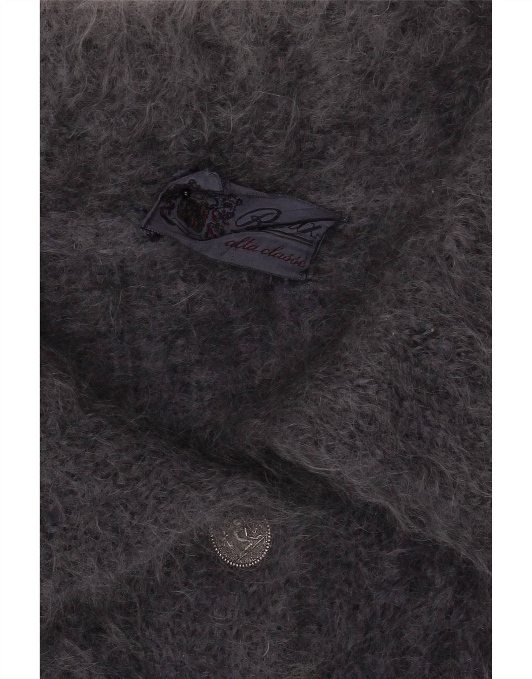 Pulover Cardigan Vintage pentru Damă UK 14 Large Gri