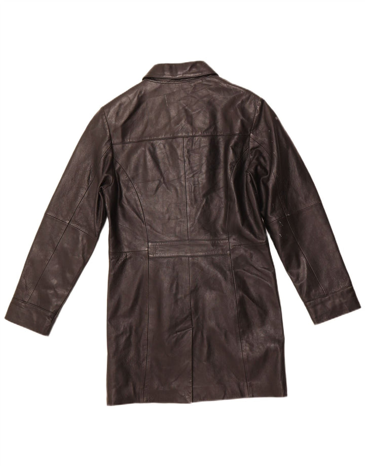 Palton de piele pentru femei HUDSON US 8 Medium din piele neagră