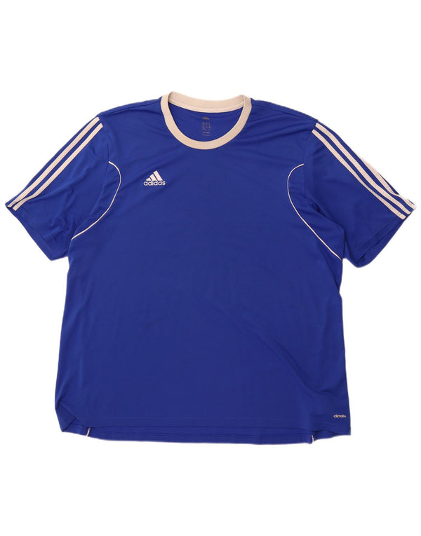 Tricou Adidas Climalite pentru bărbați Top 3XL poliester albastru