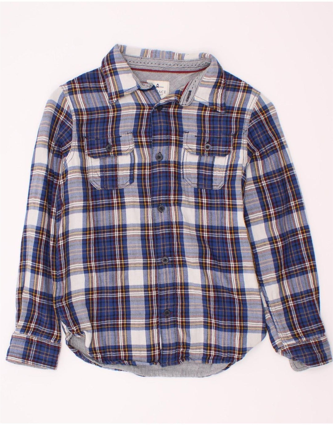 Cămașă Fat Face Băieți Flanel 8-9 Ani Bleumarin Bumbac Check