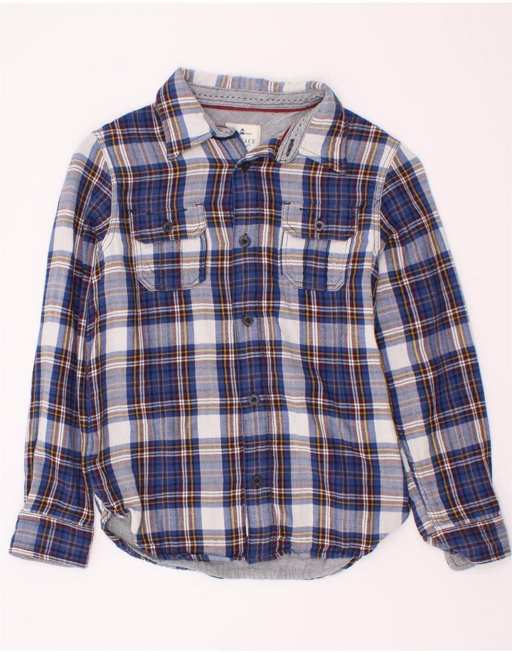 Cămașă Fat Face Băieți Flanel 8-9 Ani Bleumarin Bumbac Check