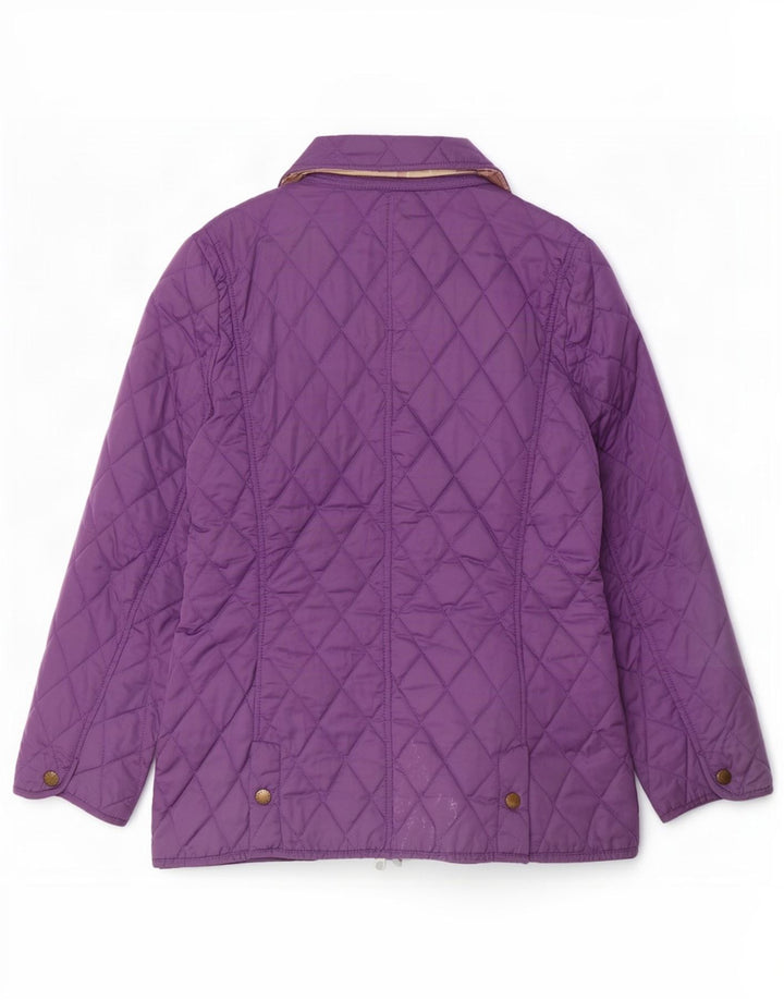 Jachetă matlasată Barbour pentru femei UK 12 Poliester violet mediu