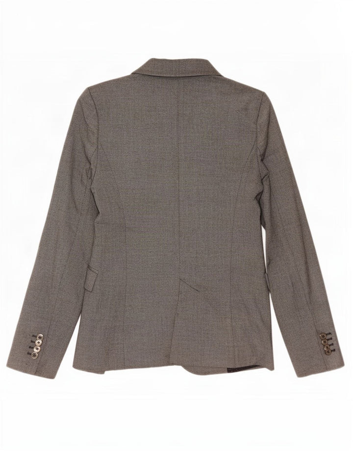 Sacou blazer pentru femei Zara, cu 1 nasture, UK 6 XS, poliester gri