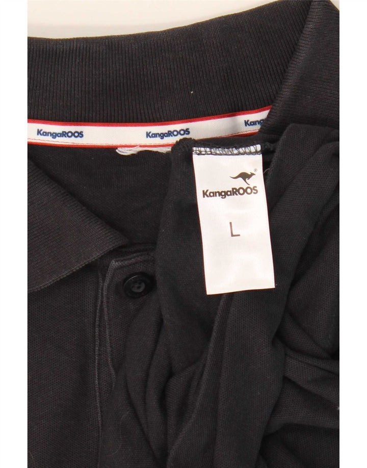 Cămașă polo pentru bărbați Kangaroos, mare, albastru bleumarin, bumbac