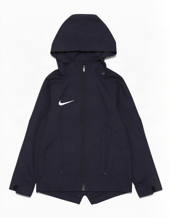 Jachetă de ploaie cu glugă, cu glugă, Nike, pentru băieți, 6-7 ani XS, poliester, albastru bleumarin