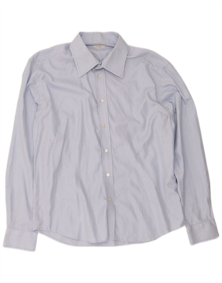 Cămașă pentru bărbați Ted Baker Mărimea 6 2XL Bumbac cu picior de găin albastru