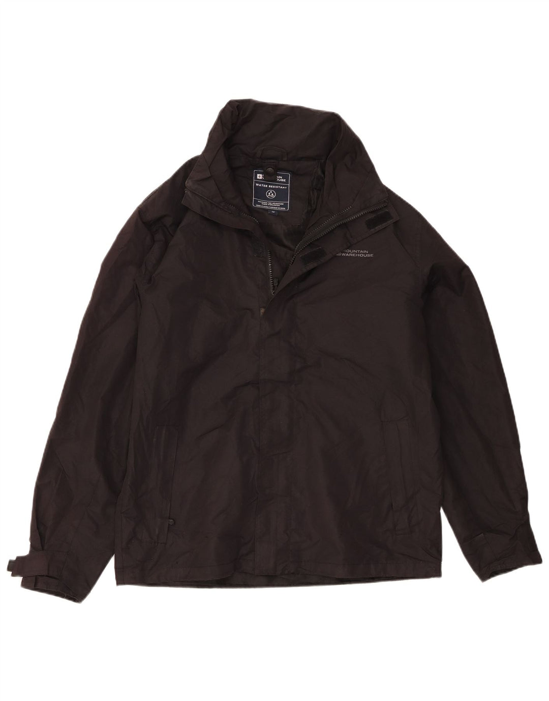 Jachetă de ploaie cu glugă pentru bărbați Mountain Warehouse UK 36 Poliester negru mic