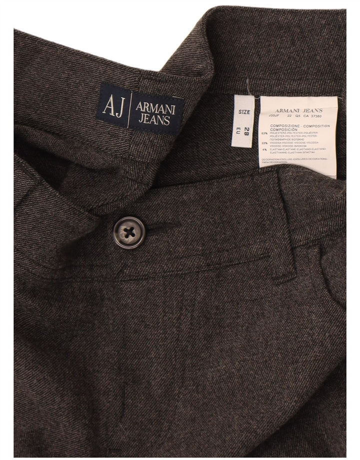 Pantaloni casual pentru bărbați Armani Slim Fit W28 L29 poliester gri