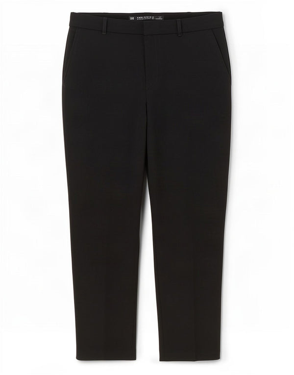 Pantaloni de costum slim pentru femei Zara EU 40 Mediu L30 L24 Poliester negru