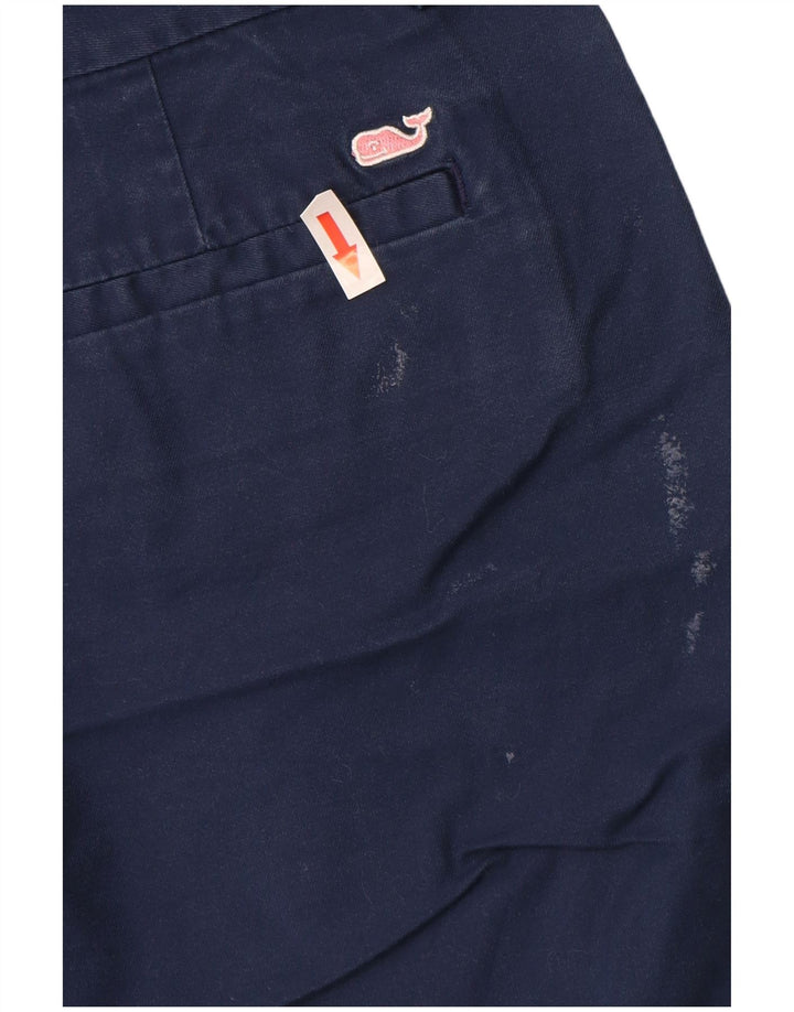 Fusta mini pentru femei Vineyard Vines US 4 Small W30 Bumbac bleumarin