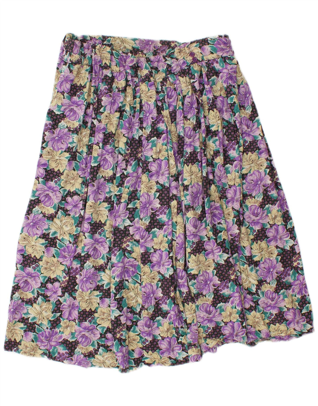 VINTAGE Womens A-Line Skirt W32 Large  Multicoloured Floral Vintage Vintage and Second-Hand Vintage from Messina Hembry 