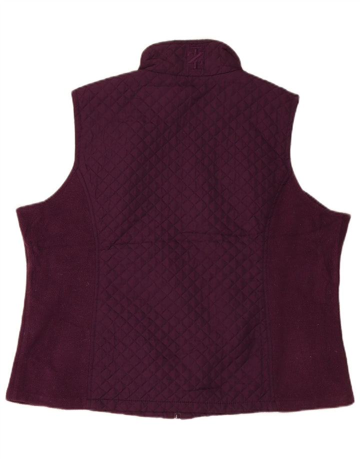 Gilet matlasat Izod pentru femei UK 20 2XL Maroon Poliester
