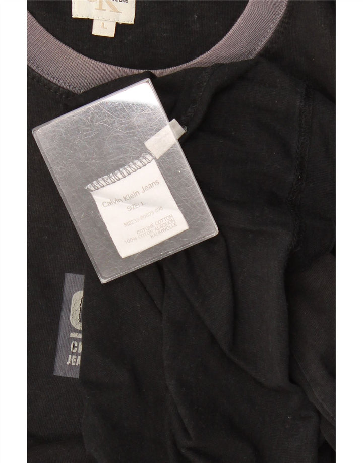 CALVIN KLEIN JEANS Tricou pentru bărbați Top mare din bumbac negru