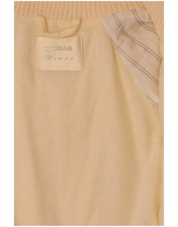Palton de blană artificială pentru femei Gas UK 14 Medium Off White