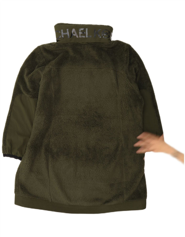 Palton din lână Michael Kors pentru femei UK 20 2XL Poliester verde