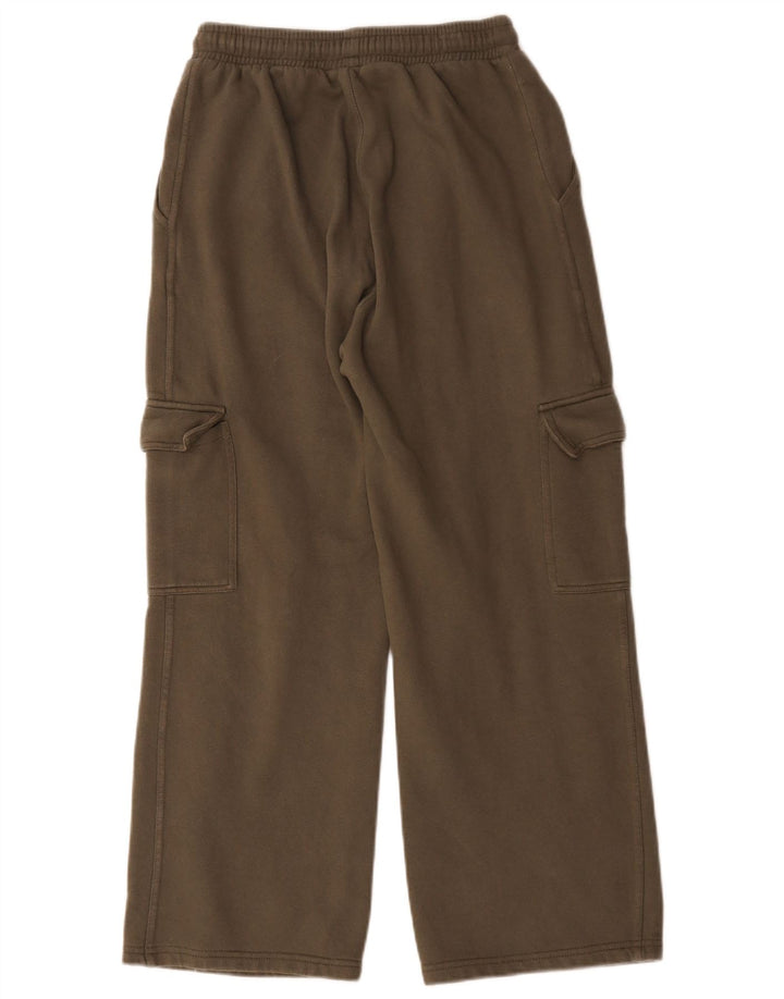 Pantaloni de trening cargo pentru femei Zara UK 12, bumbac mediu kaki