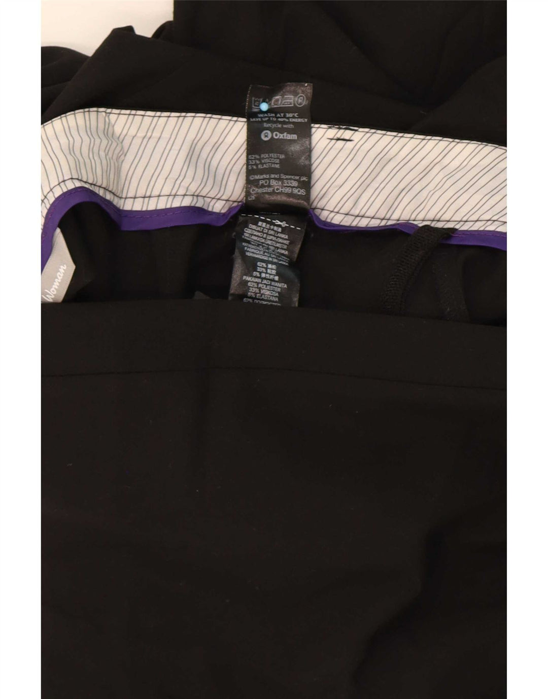Pantaloni de costum pentru femei Marks & Spencer Bootcut UK 10 Small W31 L30 Negru