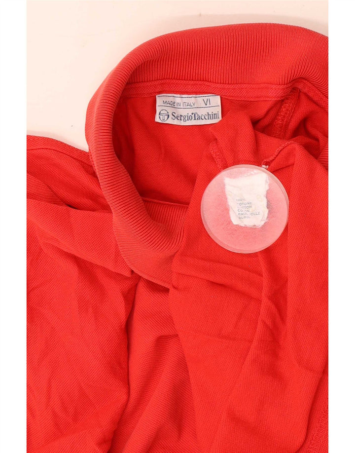 Tricou polo Sergio Tacchini pentru bărbați, bumbac roșu mediu