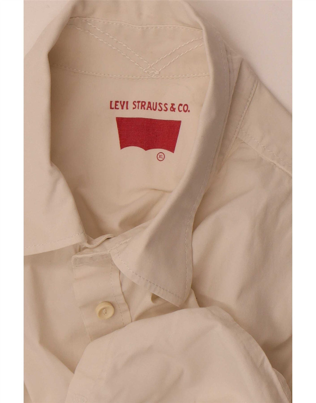 Cămașă Levi's pentru bărbați, cu o formă regulată, XL, alb