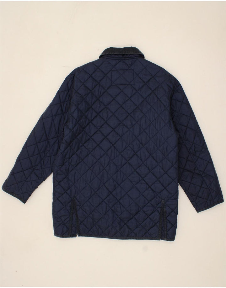 FILA Mens Quilted Jacket IT 48 Medium Navy Blue Polyamide Vintage Fila and Second-Hand Fila from Messina Hembry 
