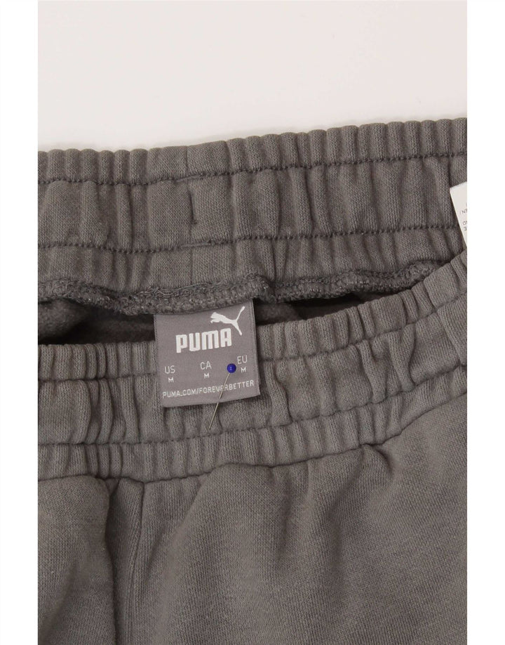 Pantaloni de trening pentru bărbați Puma Pantaloni de jogging, gri mediu, bumbac color bloc