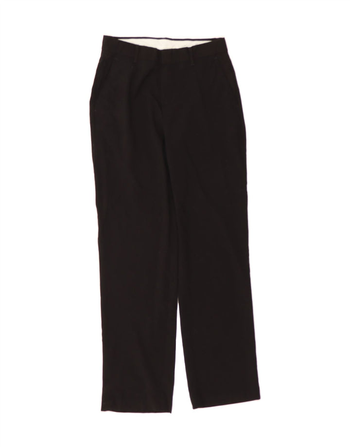 CHAPS Boys Straight Chino Trousers 15-16 Years W28 L30 Black Polyester Vintage Chaps and Second-Hand Chaps from Messina Hembry 