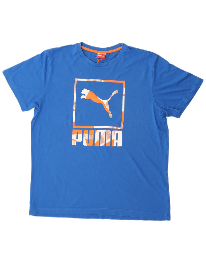 Tricou grafic Puma pentru bărbați Top XL Bumbac albastru