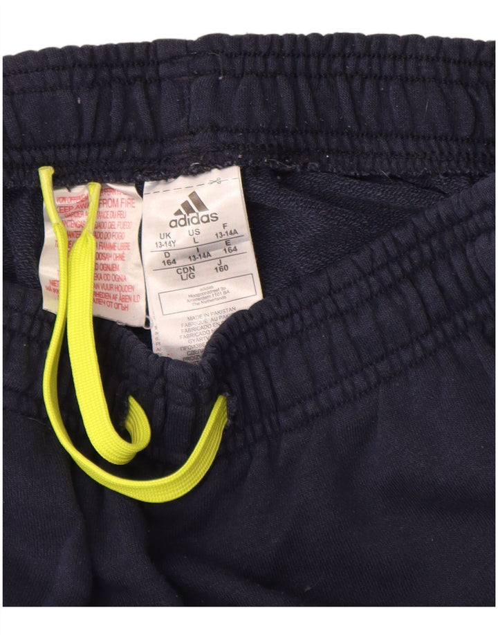 Pantaloni de trening grafic ADIDAS pentru băieți Pantaloni de jogging 13-14 ani bleumarin