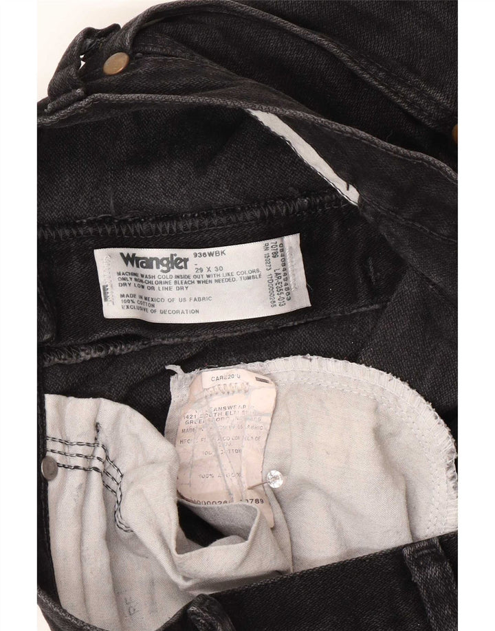Blugi drepti pentru bărbați Wrangler W29 L30 bumbac negru