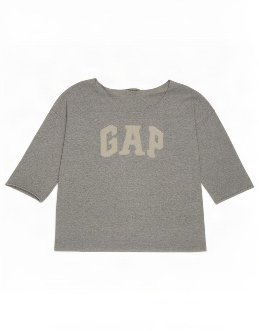 Top cu grafic pentru femei Gap mânecă 3/4 UK 16 mare gri