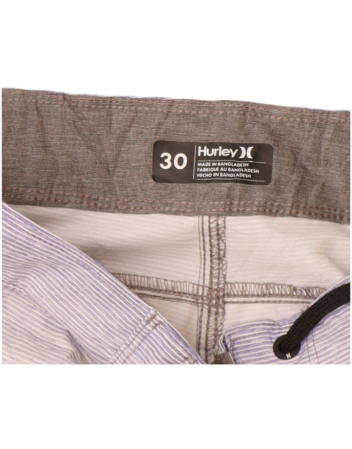 Pantaloni scurți de înot grafic pentru bărbați Hurley, gri mediu, poliester color bloc