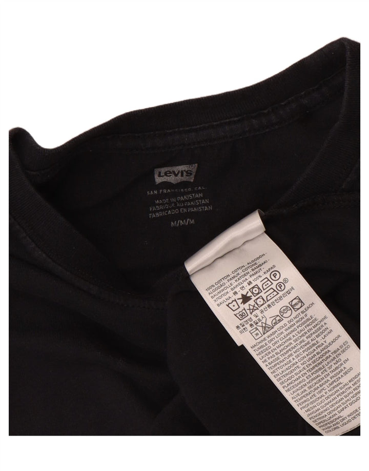 Crop Top pentru femei Levi's cu mânecă lungă UK 14 Medium Bluemarin Bumbac