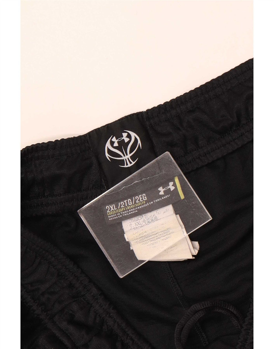 Pantaloni scurți sport grafic Under Armour pentru bărbați 2XL, poliester negru