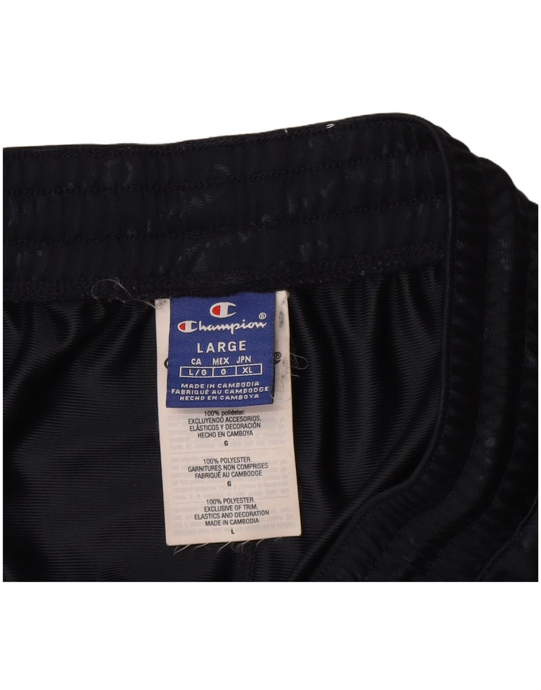 Pantaloni de trening grafic pentru bărbați Champion Pantaloni de jogging mari, bleumarin, poliester