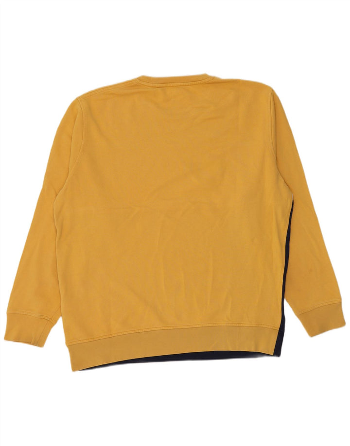 Pulover cu grafic pentru bărbați Levi's Pulover mare din bumbac color block, galben