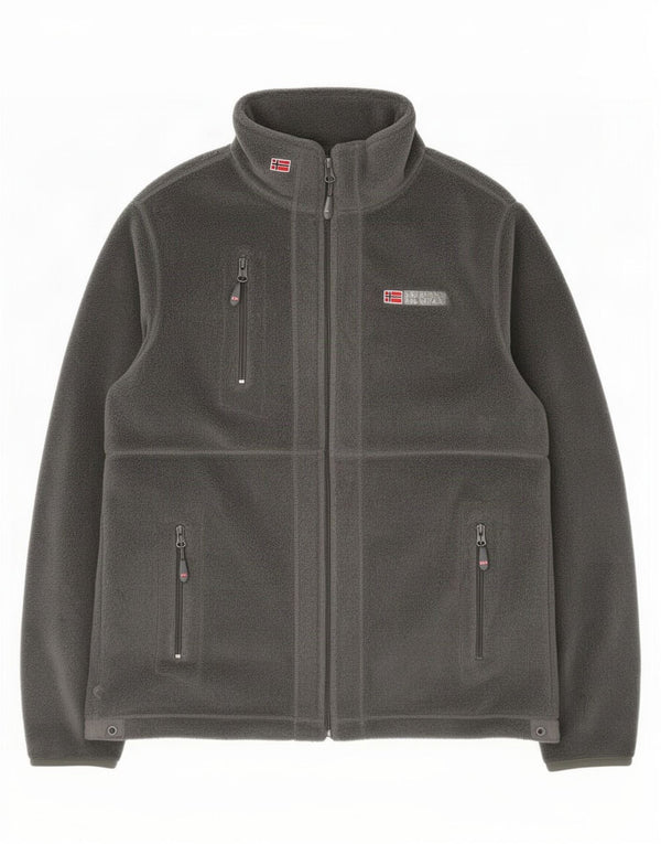 Jachetă polară pentru bărbați Geographical Norway UK 38 Medium Gri Poliester